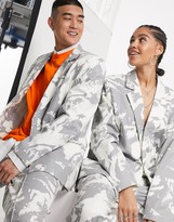 Thumbnail for your product : Collusion Unisex oversized blazer in graphic print