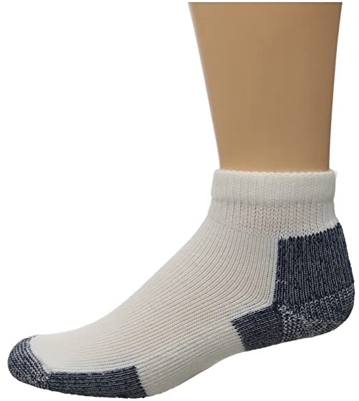 THORLOS RUN MINI CREW WHITE NAVY | Adult Socks - View #10