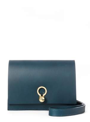 Danielle Foster CHARLIE Box in Petrol Blue Leather