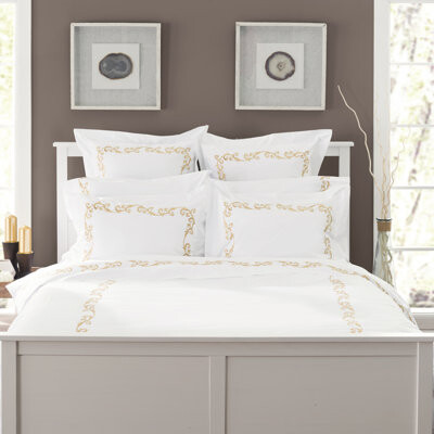 Hamburg House Tuscany Embroidery 100% Cotton Sham