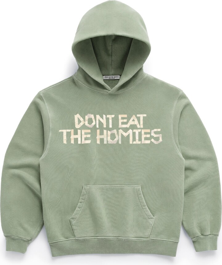 Dont Eat the Homies Tape Hoodie - Green