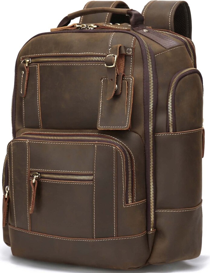 Taertii Leather Backpack for Men - ShopStyle