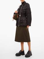 Thumbnail for your product : Prada Nylon Midi Skirt - Womens - Dark Green