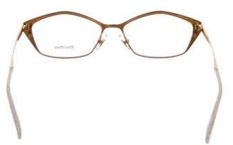 Miu Miu Metal Cat-Eye Eyeglasses