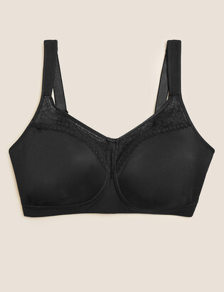 Marks and Spencer Cotton & Lace Non Wired Total Support Bra (B-H) -  ShopStyle Maternity Clothing
