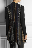 Thumbnail for your product : Junya Watanabe Patchwork georgette and tweed jacket