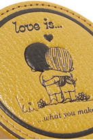 Thumbnail for your product : Anya Hindmarch Love Is Textured-Leather Keychain