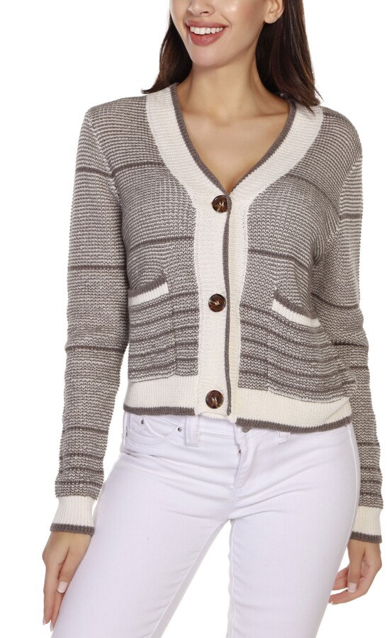 Black And White Striped Cardigan | Shop the world's largest 