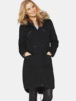 Thumbnail for your product : South Tall Core PU Trim Parka Jacket