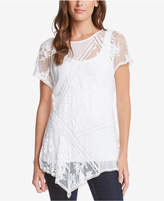 Thumbnail for your product : Karen Kane Lace Panel Top, Created for Macy's