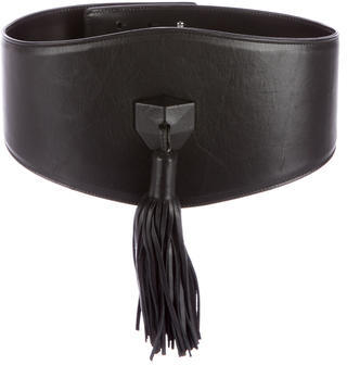 Saint Laurent Leather Tassel Waist Belt