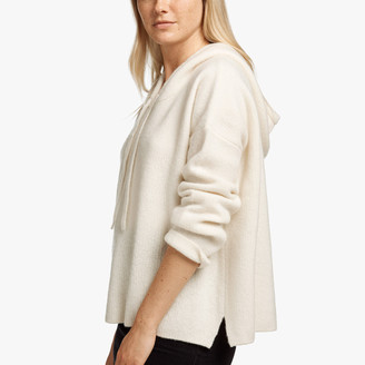 James Perse Cashmere Silk Cropped Hoodie