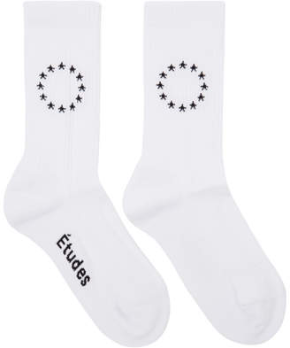 Etudes White Europa Track Socks