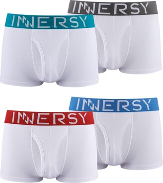 INNERSY Mens Tagless Briefs Covered Waistband Cotton