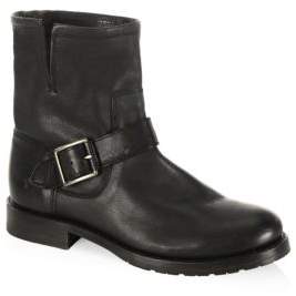 Frye Natalie Buckle Detailed Leather Boots