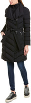 Thumbnail for your product : Mackage Ilena Leather-Trim Down Coat