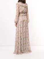 Thumbnail for your product : Giambattista Valli Ruffle-Trimmed Floral Print Gown