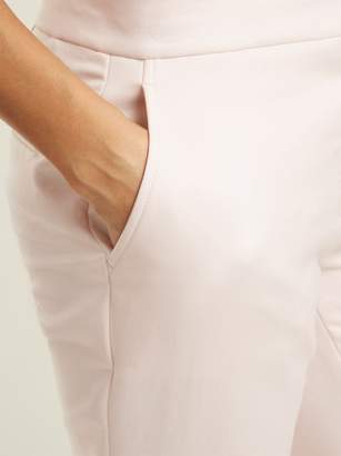 Summa - High-rise Cropped Trousers - Womens - Light Pink