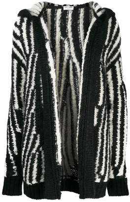Saint Laurent Zebra Print Wool Coat