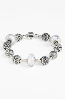 Thumbnail for your product : Pandora Women's 'Light as a Feather' Charm - Silver/ Clear