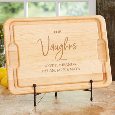 Personalization Mall Classic Elegance Family Personalized Maple Cutting Board