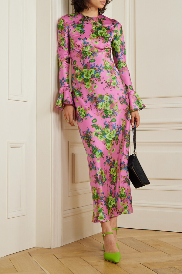 Satin Floral Print | Shop the world's largest collection of fashion 