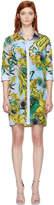 Versace Multicolor Palms Shirt Dress 