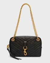 Thumbnail for your product : Rebecca Minkoff Edie Zip Chevron-Quilted Chain Shoulder Bag