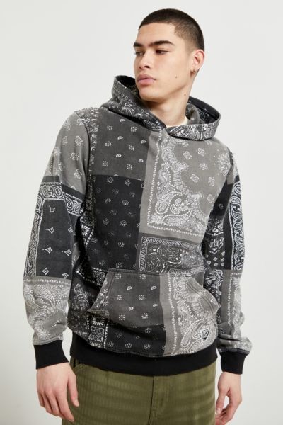 Bdg washed bandana hoodie sweatshirt clearance