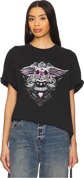 Philcos Aerosmith Pink Chrome Boxy Tee