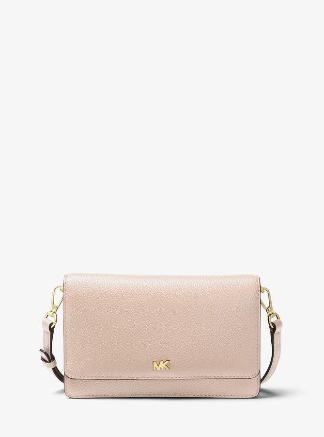 michael kors pebbled leather convertible crossbody bag