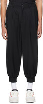Thumbnail for your product : Y-3 Black Refined Wool Cuff Trousers