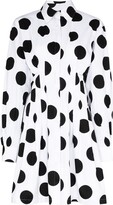 Thumbnail for your product : Carolina Herrera Large Polka Dot Shirt Dress