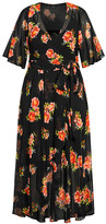 Thumbnail for your product : City Chic Petal Power Maxi Dress - black
