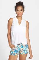 Thumbnail for your product : Standards & Practices Print Cutoff Shorts (Juniors)