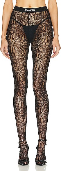 Tom Ford Circle Lace Legging in Black - ShopStyle