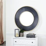Thumbnail for your product : CosmoLiving by Cosmopolitan Black Metal Wall Mirror With Fluted Frame