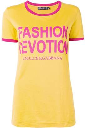 Dolce & Gabbana Fashion Devotion print T-shirt