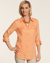 Thumbnail for your product : Chico's Linen Utility London Top