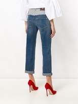 Thumbnail for your product : Roberto Cavalli striped detail straight jeans