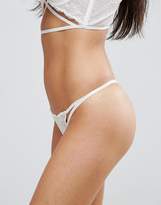Thumbnail for your product : ASOS DESIGN Becca Strappy Lace Thong