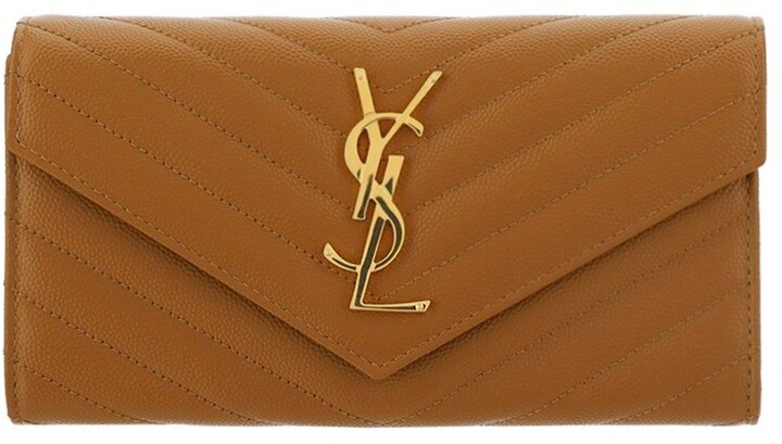 saint laurent monogram flap wallet