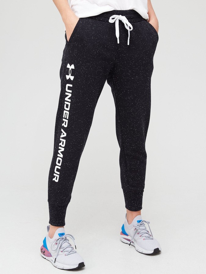 under armour women's rival fleece metallic jogger pants