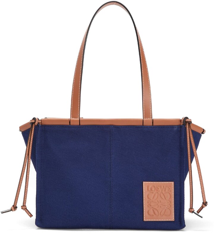 navy blue leather tote handbolsas