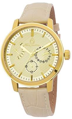 Burgmeister Women's BM218-290 Gold-Tone Watch with Beige Leather Band