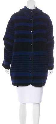 Stella McCartney Wool Striped Coat
