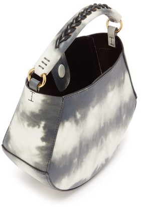 Wandler Corsa Mini Tie-dye Leather Tote Bag - Grey White