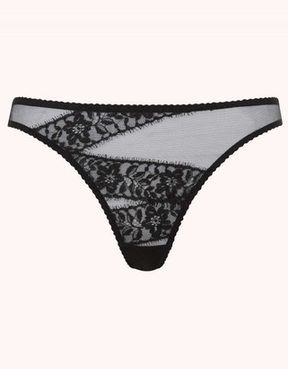 Agent Provocateur Angelica Black Lace Thong