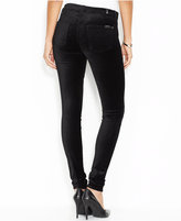 Thumbnail for your product : 7 For All Mankind High-Waisted Velvet Skinny Jeans, Black Velvet Wash