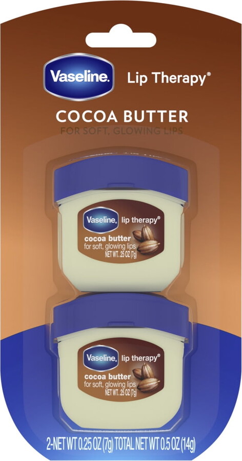 Vaseline Vaseline, Lip Therapy, Cocoa Butter, 2 Pack, 0.25 oz Pack of 2